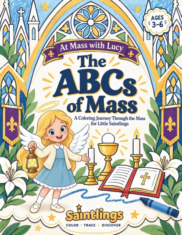 The ABCs of Mass coloring book cover