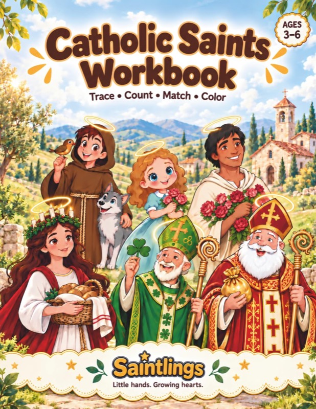 Catholic Saints Workbook cover